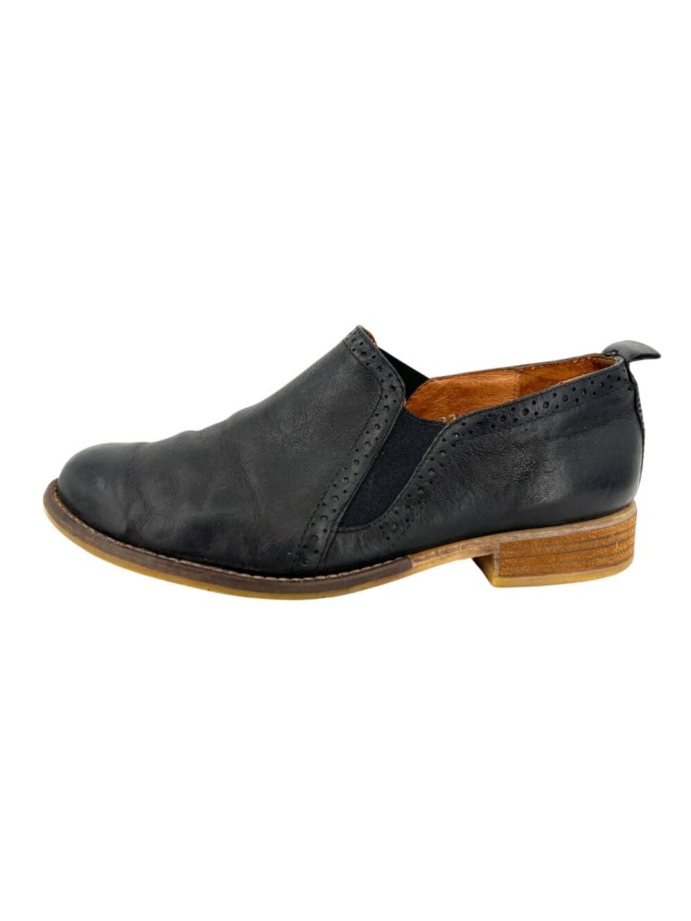 Josef Seibel Sienna 91 Black Leather Slip-On Shoes Size 37 EU 6.5 US